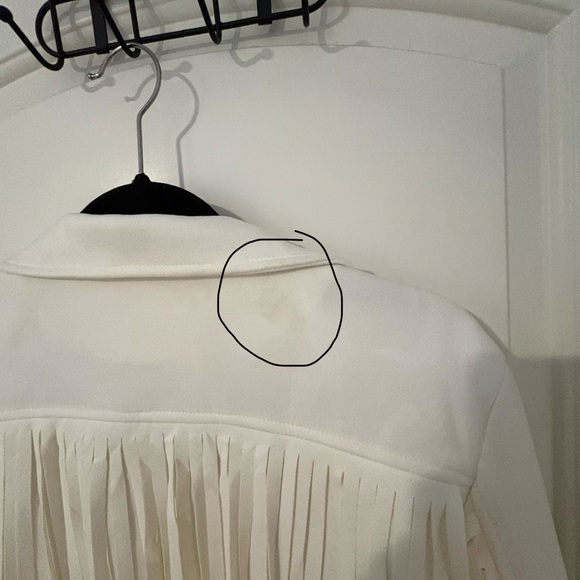 Women's White Fringe Jacket - Brand Not Specified - Picture 5 of 5